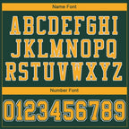 Custom Green Gold-White Mesh Authentic Football Jersey photo 4