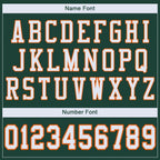 Custom Green White-Orange Mesh Authentic Football Jersey photo 4