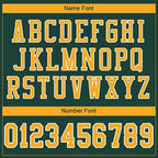 Custom Green Gold-White Mesh Authentic Football Jersey photo 4