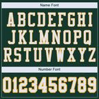 Custom Green White-Gold Mesh Authentic Football Jersey photo 4