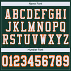 Custom Green White-Orange Mesh Authentic Football Jersey photo 4