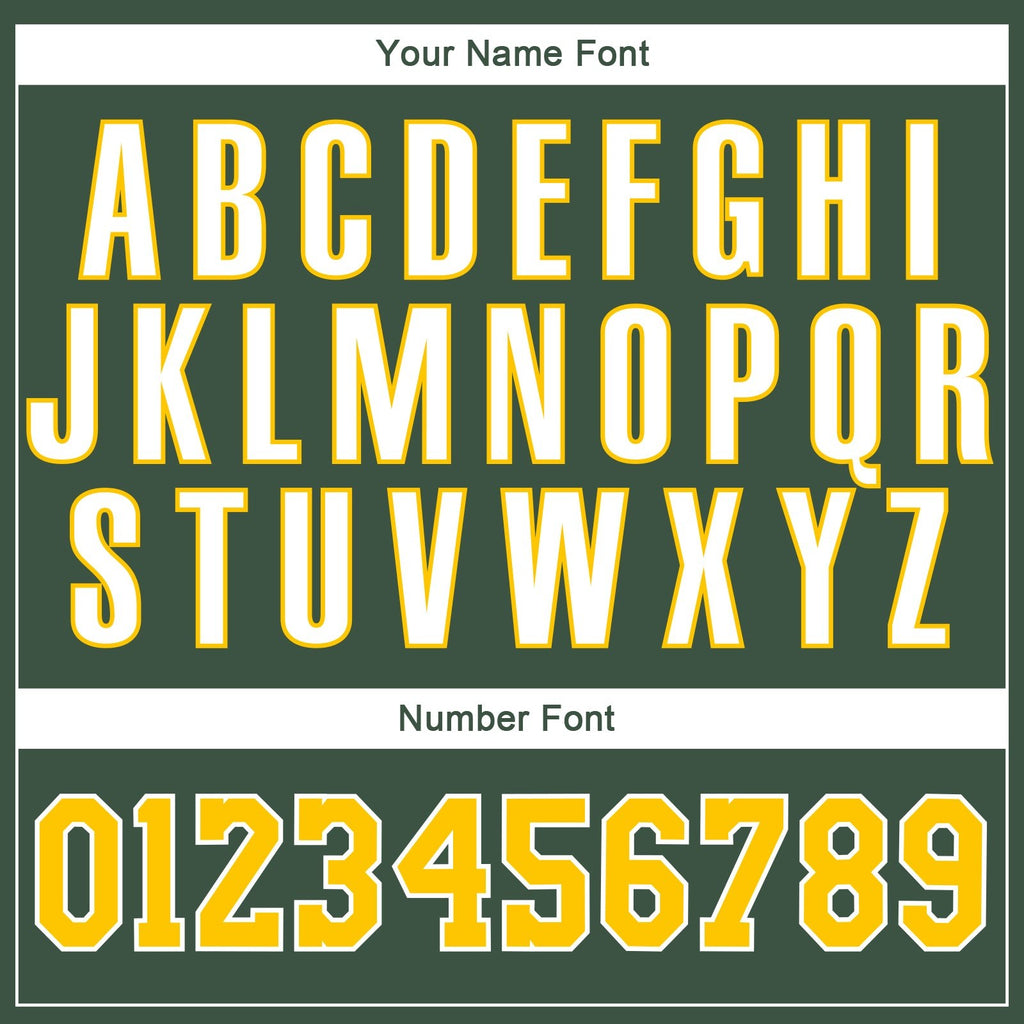 Custom Stitched Green Gold-White Sports Pullover Sweatshirt Hoodie photo 4