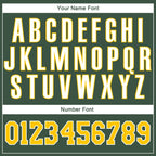 Custom Stitched Green Gold-White Sports Pullover Sweatshirt Hoodie photo 4