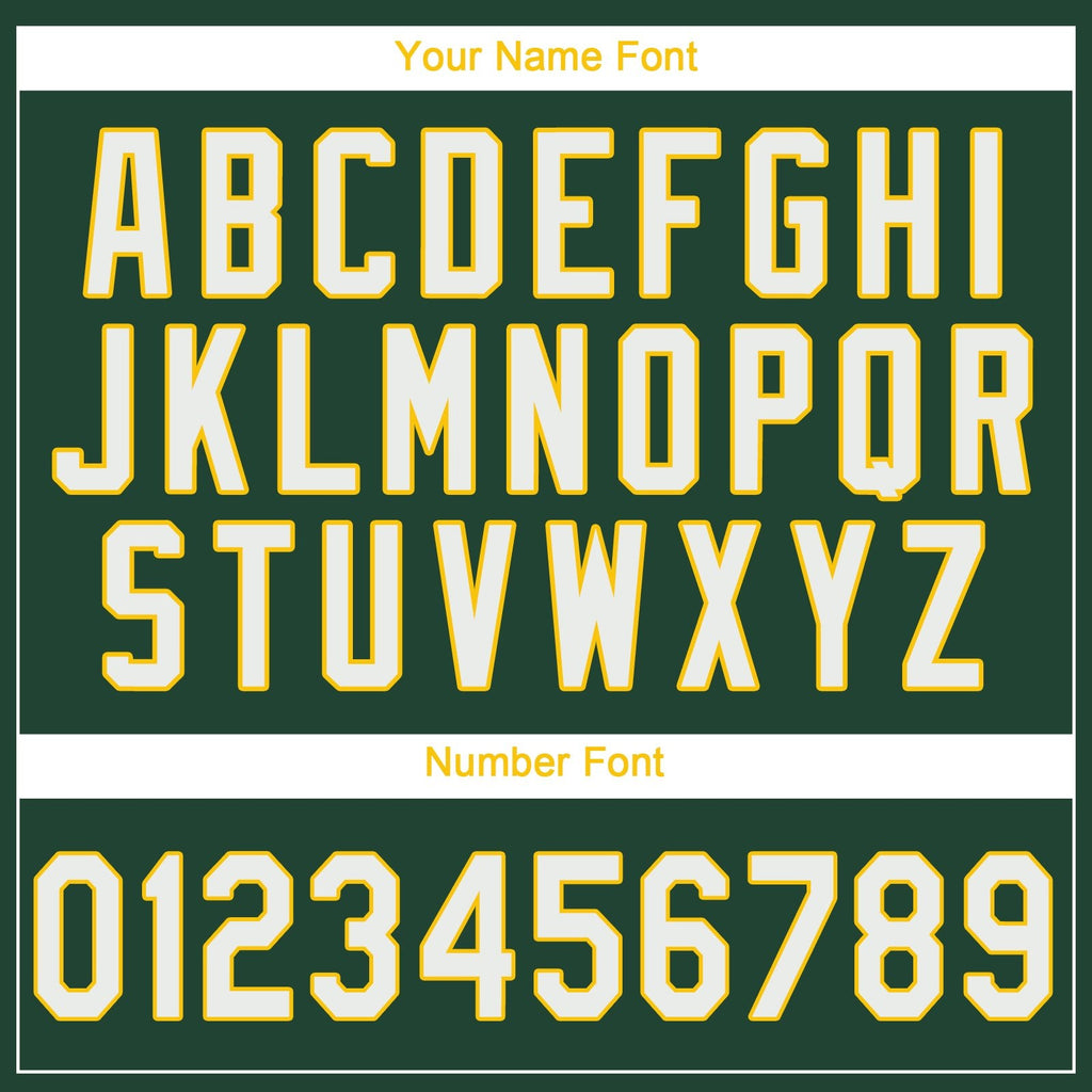 Custom Green White-Gold Performance T-Shirt photo 2