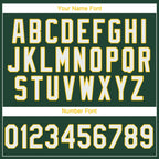 Custom Green White-Gold Performance T-Shirt photo 2
