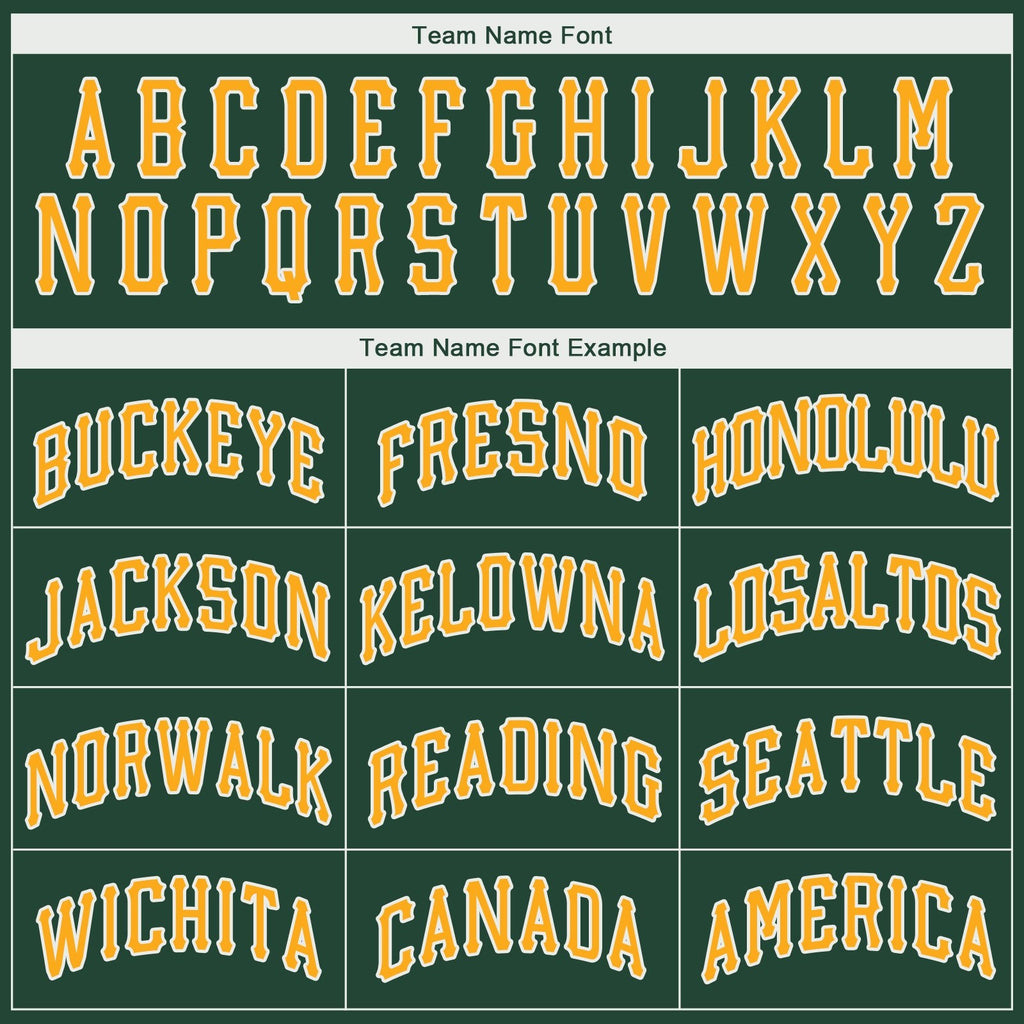 Custom Green Gold-White Performance T-Shirt photo 3