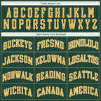 Custom Green Gold-White Performance T-Shirt photo 3
