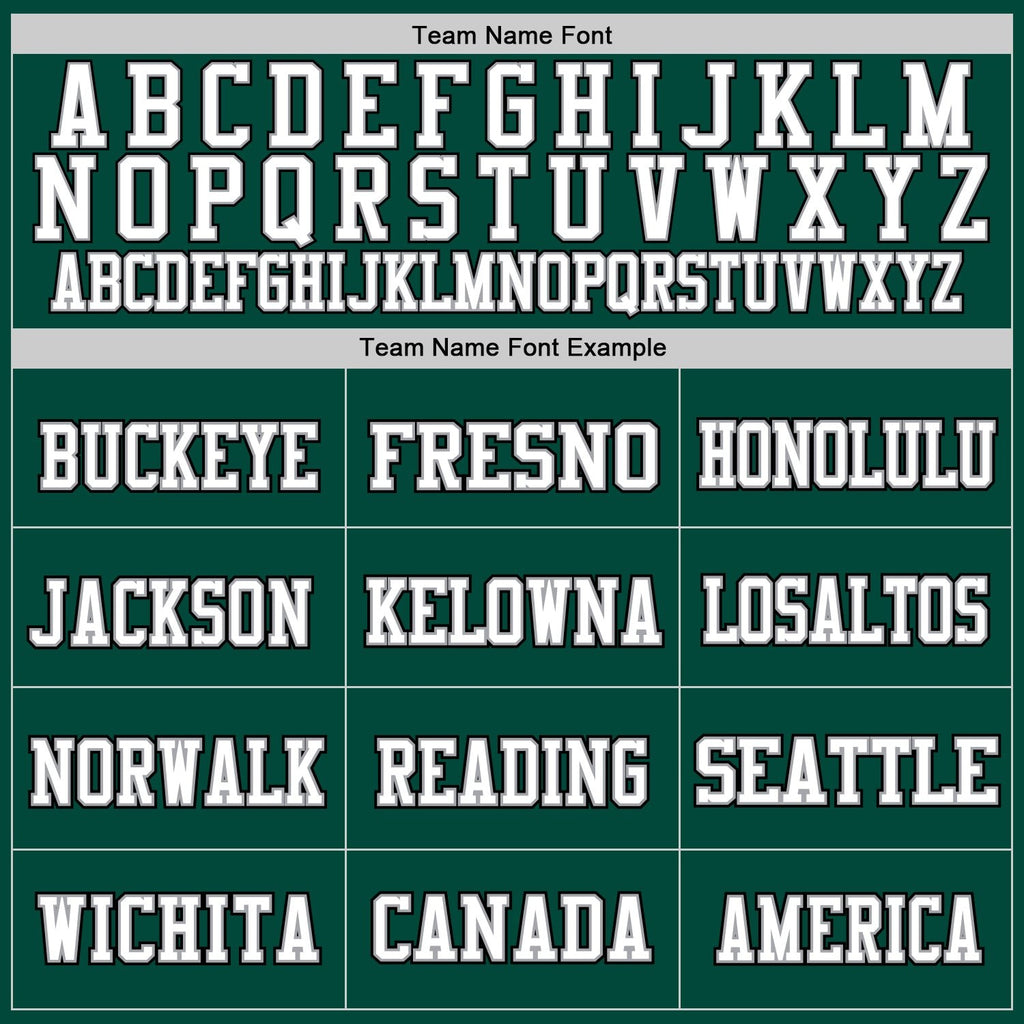 Custom Green White-Gray Mesh Authentic Throwback Football Jersey photo 2