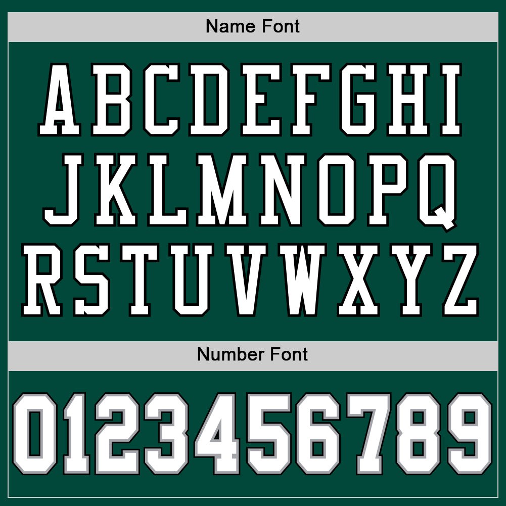 Custom Green White-Gray Mesh Authentic Throwback Football Jersey photo 3