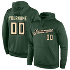 Custom Stitched Green Cream-Black Sports Pullover Sweatshirt Hoodie photo 1