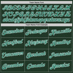 Custom Stitched Green Kelly Green-White Sports Pullover Sweatshirt Hoodie photo 5