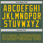 Custom Stitched Green Green-Gold Sports Pullover Sweatshirt Hoodie photo 4