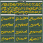 Custom Stitched Green Green-Gold Sports Pullover Sweatshirt Hoodie photo 5