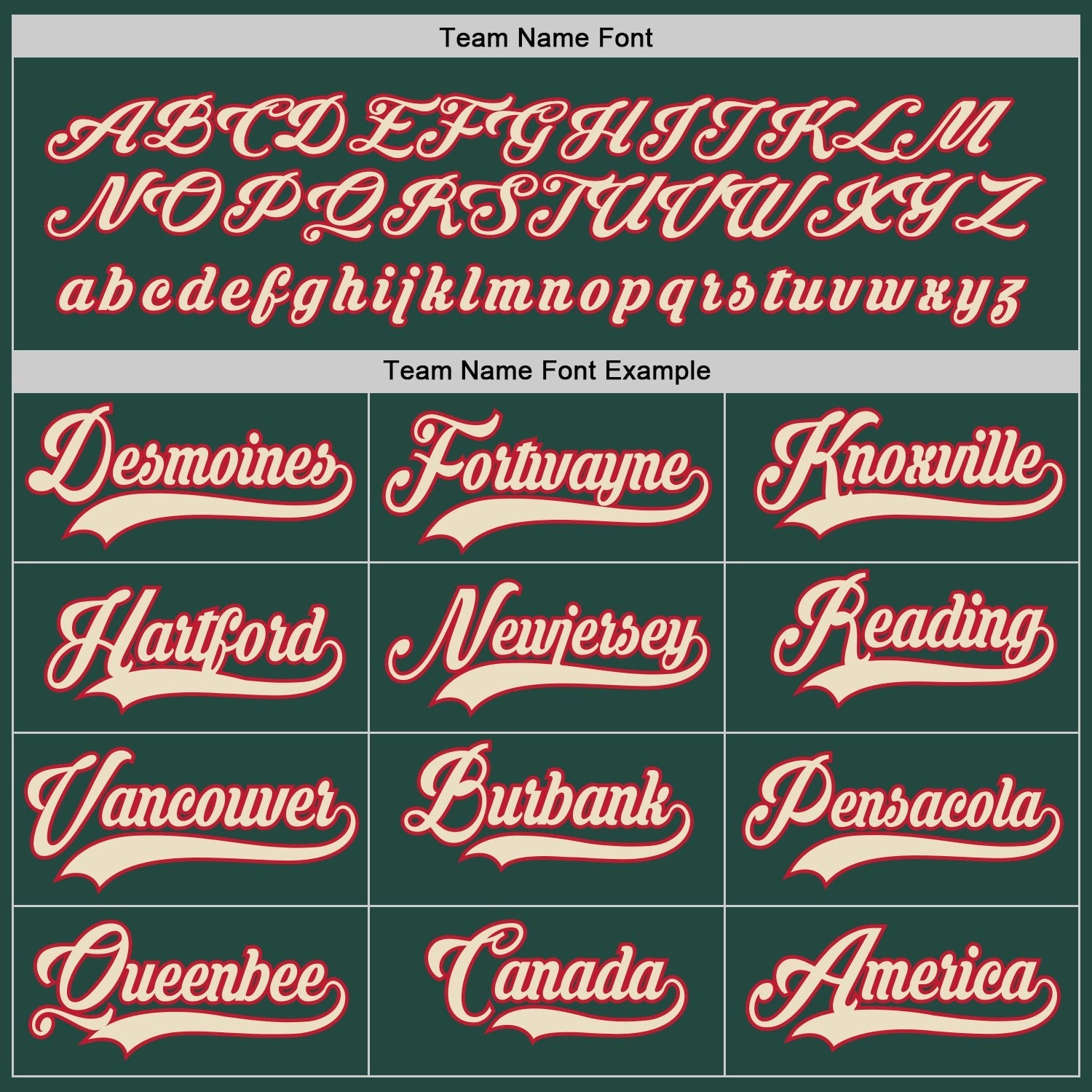 Custom Green Cream-Red Hockey Jersey photo 5