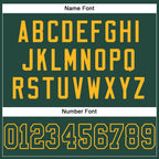 Custom Green Green-Gold Mesh Authentic Football Jersey photo 3