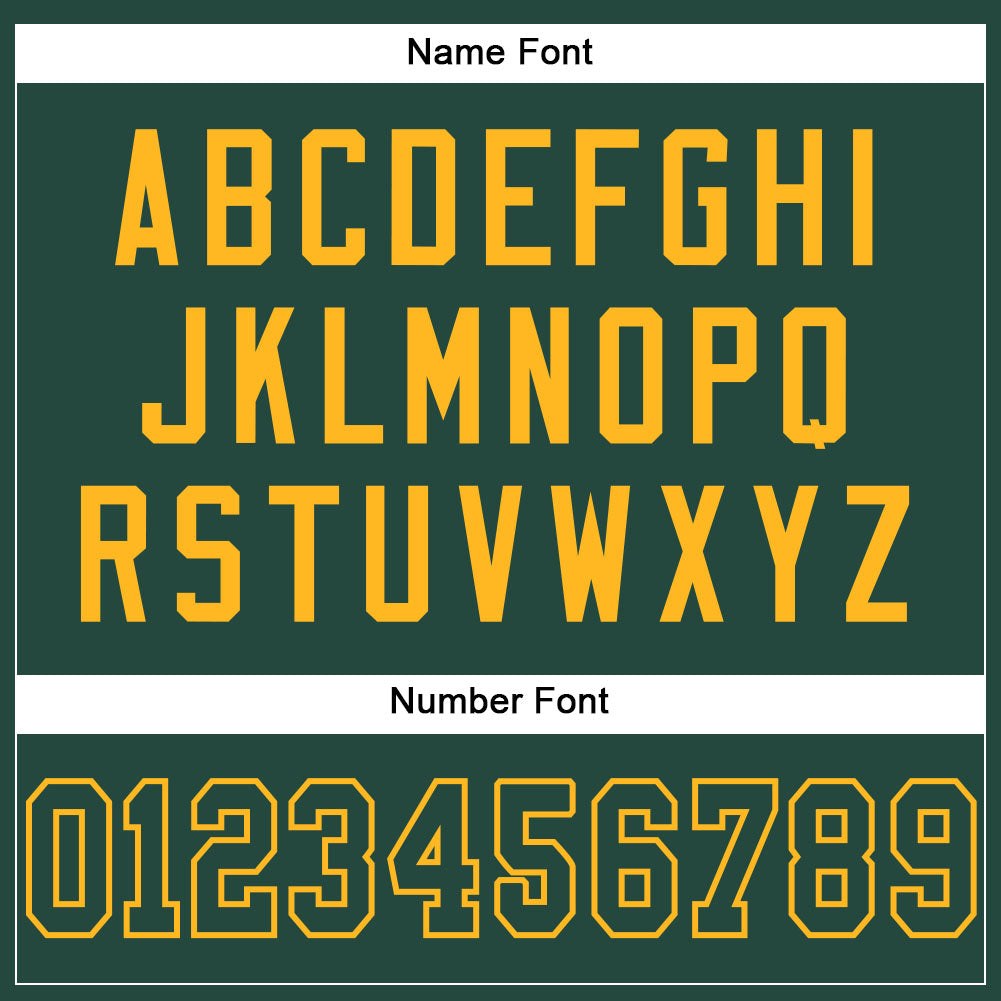 Custom Green Green-Gold Mesh Authentic Football Jersey photo 3