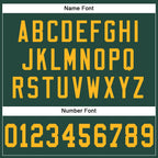 Custom Green Gold Mesh Authentic Football Jersey photo 3