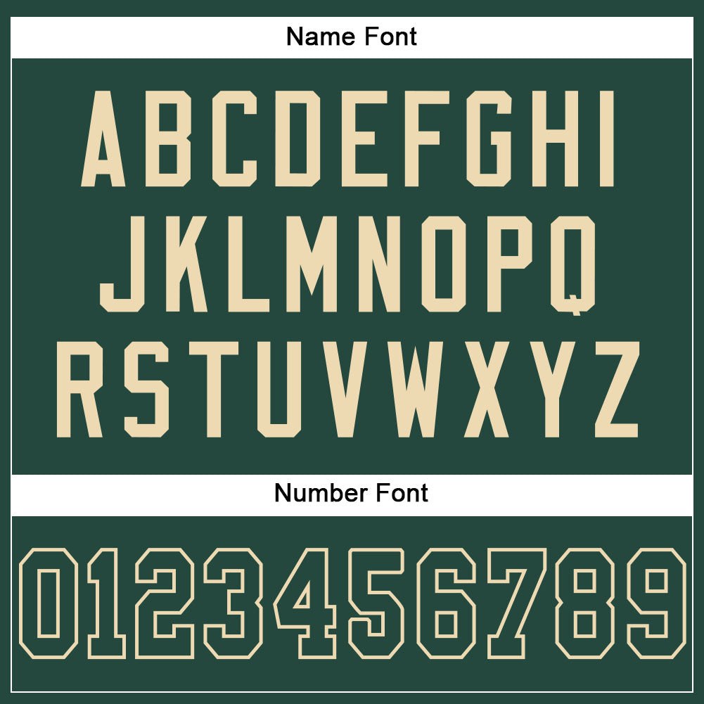 Custom Green Green-Cream Mesh Authentic Football Jersey photo 3