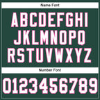Custom Green White-Pink Mesh Authentic Football Jersey photo 3