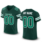 Custom Green Kelly Green-White Mesh Authentic Football Jersey