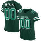 Custom Green Kelly Green-White Mesh Authentic Football Jersey photo 1