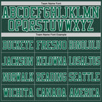 Custom Green Kelly Green-White Mesh Authentic Football Jersey photo 2