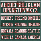 Custom Green White-Red Mesh Authentic Football Jersey photo 2