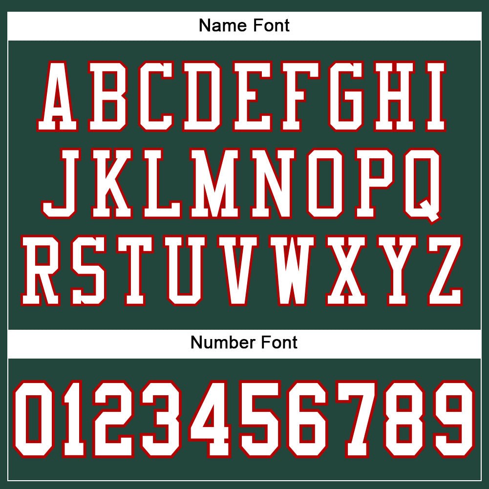 Custom Green White-Red Mesh Authentic Football Jersey photo 3