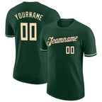 Custom Green Cream-Black Performance T-Shirt photo 1