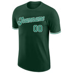 Custom Green Kelly Green-White Performance T-Shirt photo 4