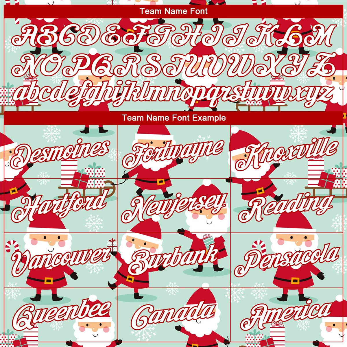 Custom Stitched Green Red-White Christmas 3D Sports Pullover Sweatshirt Hoodie photo 4
