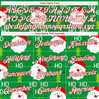 Custom Green Red-White Christmas 3D Performance T-Shirt photo 2