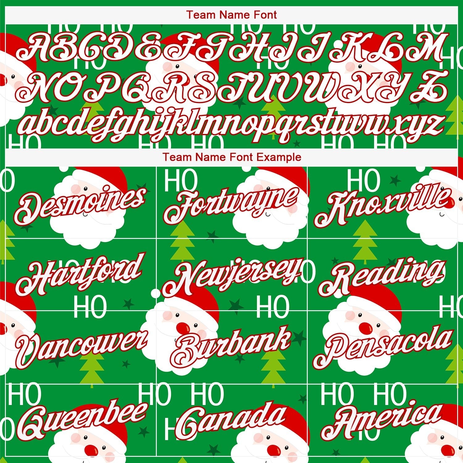 Custom Green Red-White Christmas 3D Performance T-Shirt photo 2