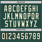 Custom Green Cream-Black Hockey Jersey photo 2