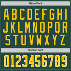 Custom Green Gold-White Hockey Jersey photo 2