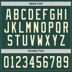 Custom Green Cream Hockey Jersey photo 2