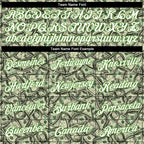 Custom Green White-Neon Green 3D Pattern Design Dollar Performance T-Shirt photo 1