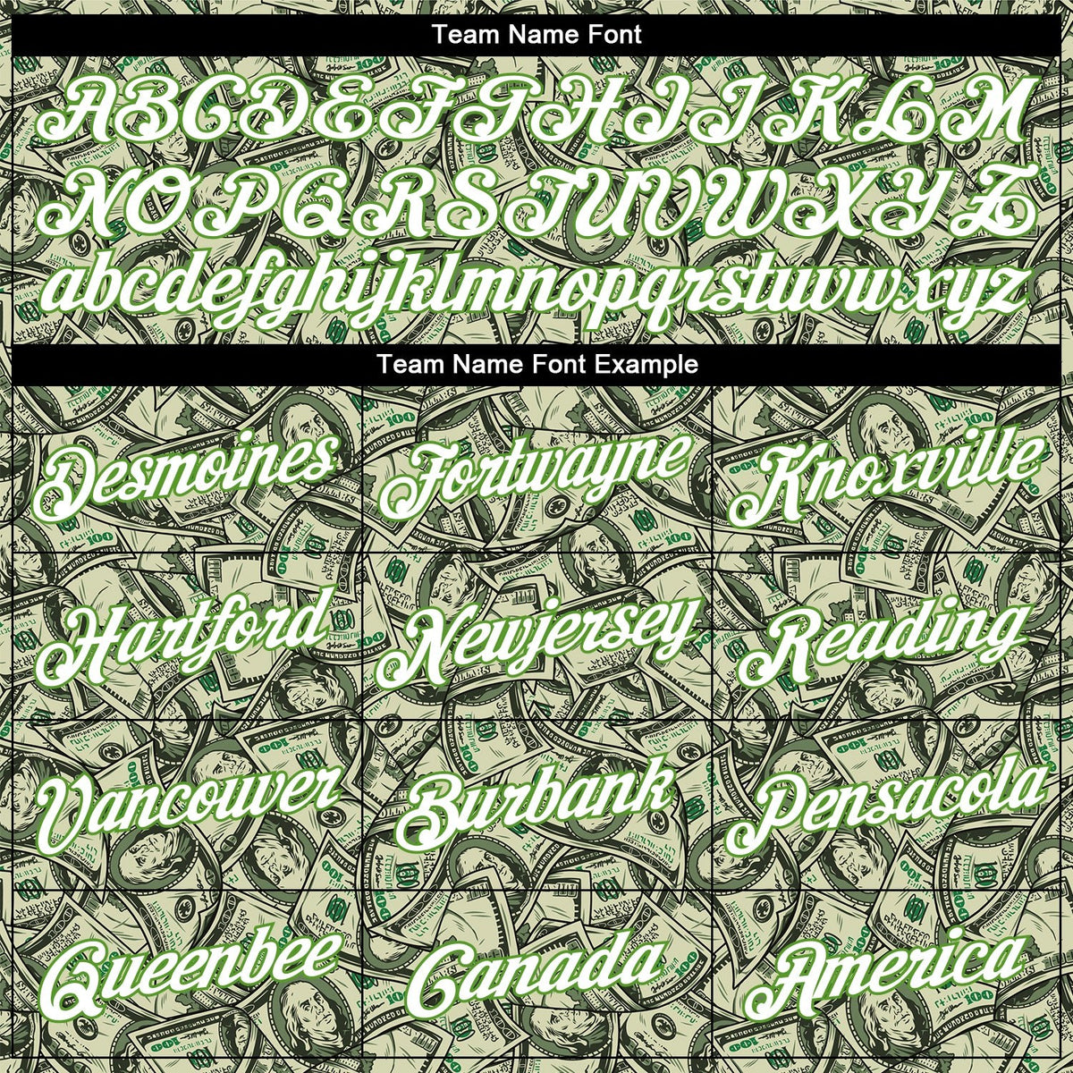 Custom Green White-Neon Green 3D Pattern Design Dollar Performance T-Shirt photo 1