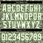 Custom Green White-Neon Green 3D Pattern Design Dollar Performance T-Shirt photo 2