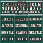 Custom Green White-Red Mesh Authentic Throwback Football Jersey photo 2