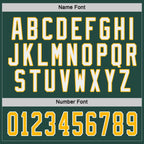 Custom Green Gold-White Hockey Jersey photo 3