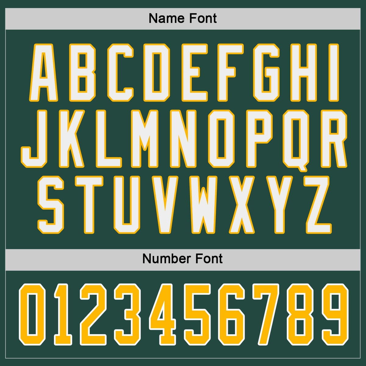 Custom Green Gold-White Hockey Jersey photo 3