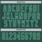 Custom Green Kelly Green-White Hockey Jersey photo 3