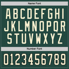 Custom Green Cream-Black Hockey Jersey photo 3