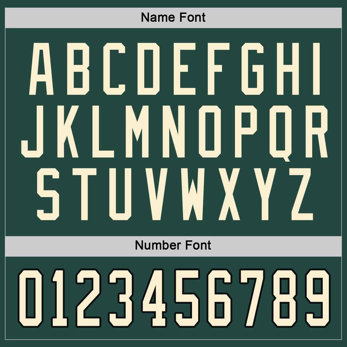 Custom Green Cream-Black Hockey Jersey photo 3