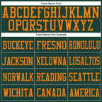 Custom Green Bay Orange Mesh Authentic Football Jersey photo 2