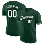 Custom Green White Performance T-Shirt photo 1
