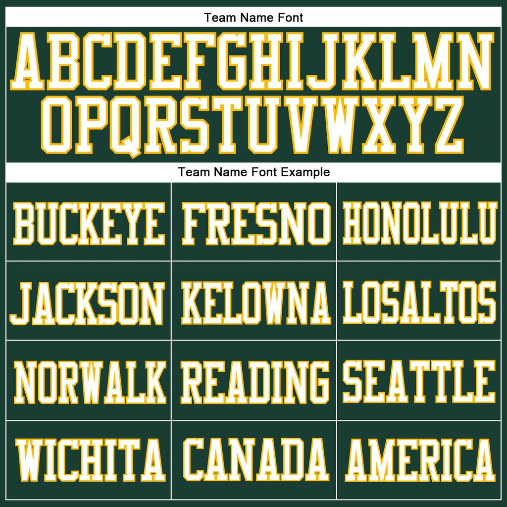 Custom Green White-Gold Mesh Authentic Football Jersey photo 2
