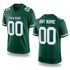 Custom Green White Mesh Authentic Football Jersey