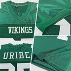 Custom Green White Mesh Authentic Football Jersey photo 2